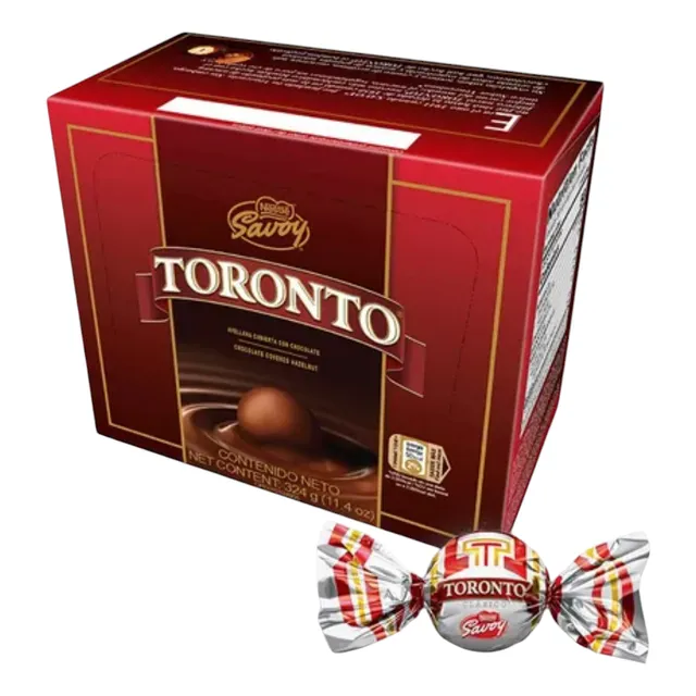 Chocolate Toronto Savoy 9g Caja De 36 Unidades.