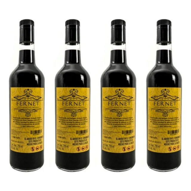 Pack De 4 Licor Wind 4 Fernet 750 Ml