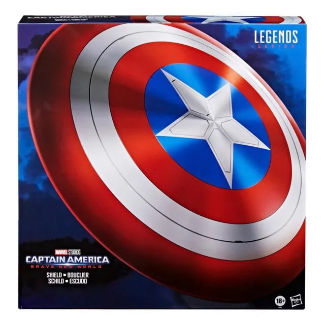 Hasbro Marvel Legends Capitan America Escudo Original Rojo