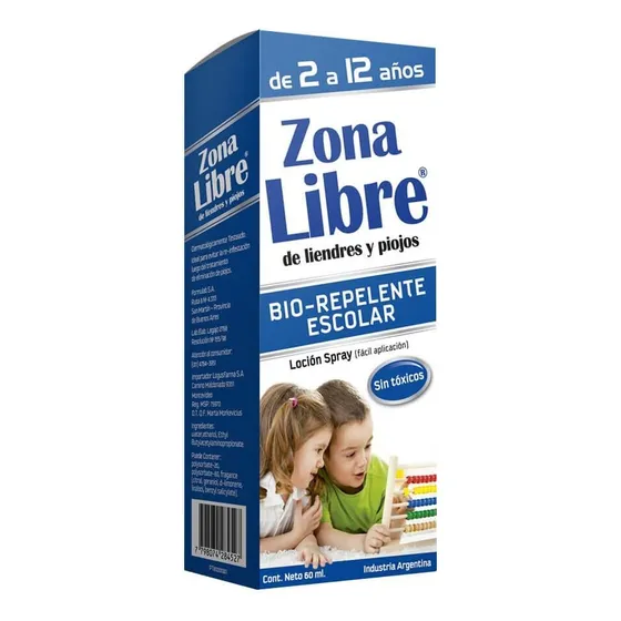 Piojicidas Zona Libre Bio-repelente Escolar