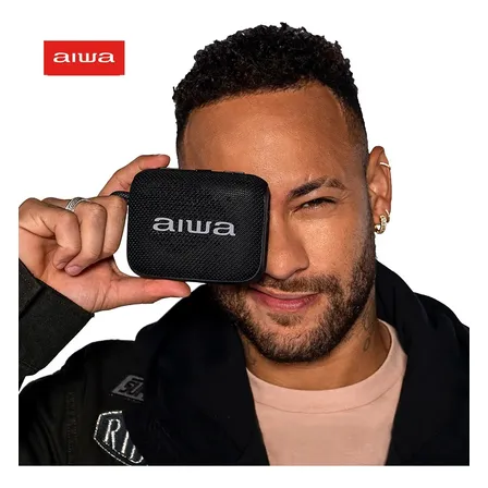 Caixa De Som Speaker Aiwa Aws-sp-07-b 7w Bluetooth Ipx6 Preto