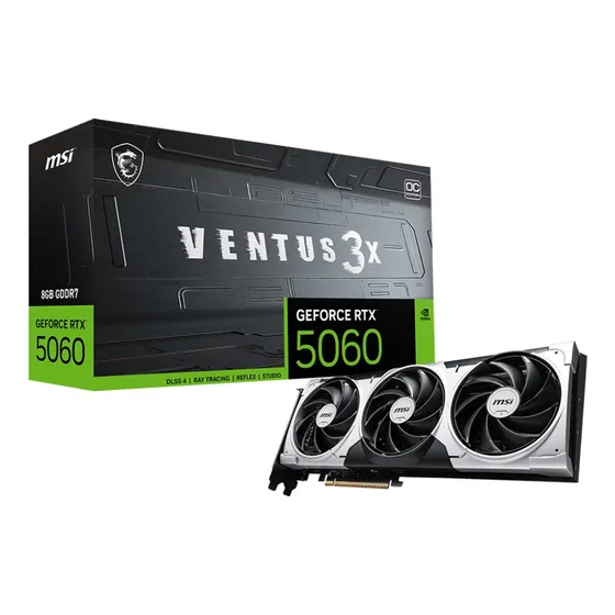 Placa De Video Msi Rtx 5060 Ventus X3 8gb Oc Gddr7 Nvidia
