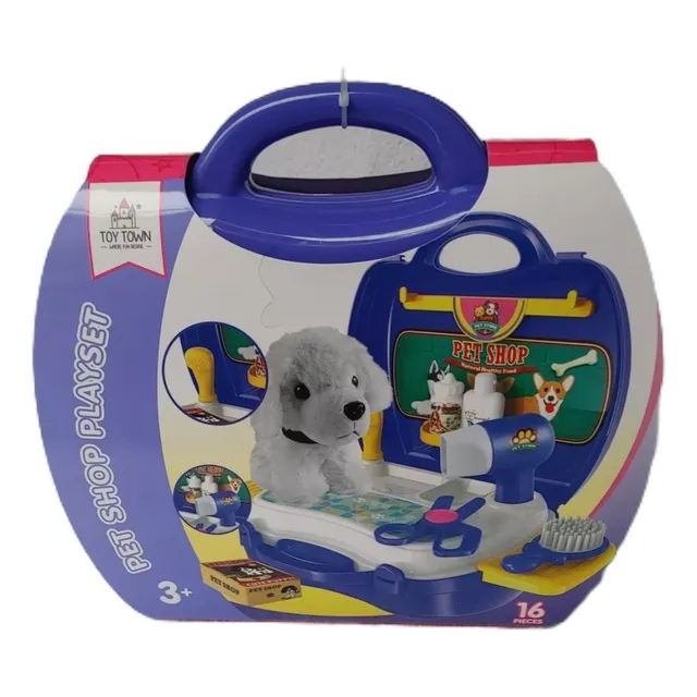Pet Shop Playset Toy Town Perrito De Peluche Incluido 16pzas