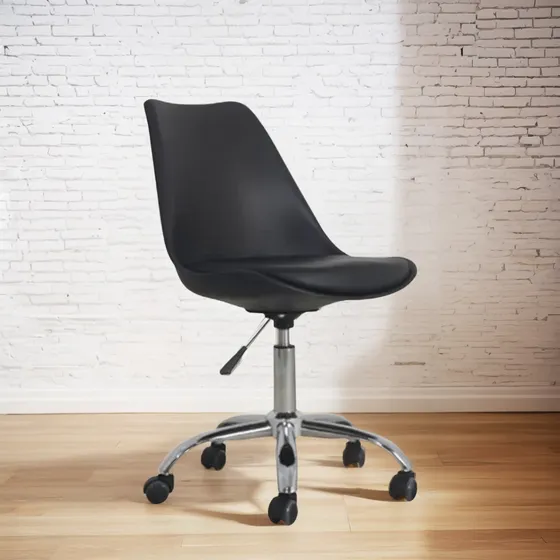 Silla Acolchonada Eames Tulip Ruedas  Homeoffice- De Remate