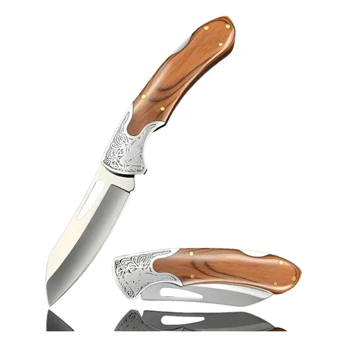 Canivete Xingu Metal Tipo Madeira Xv3283 - Compacto De Bolso