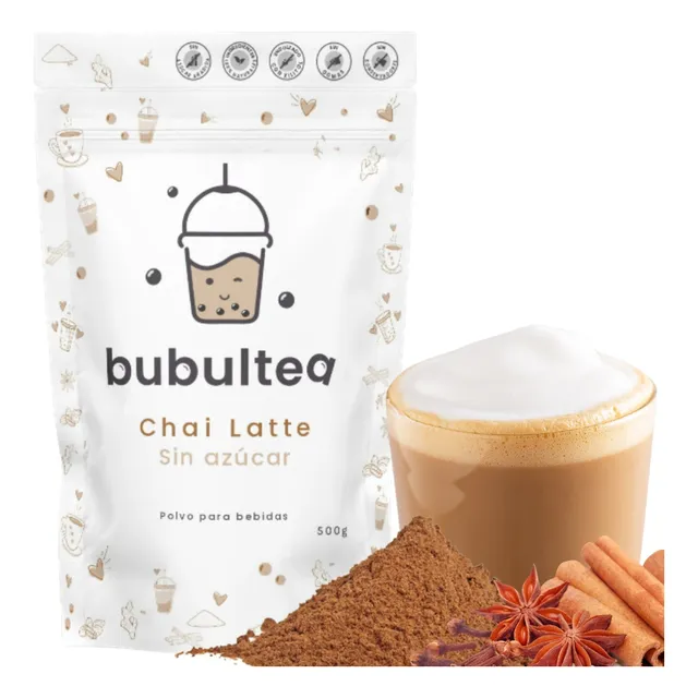 Chai Latte Sin Azúcar 500g Bubultea