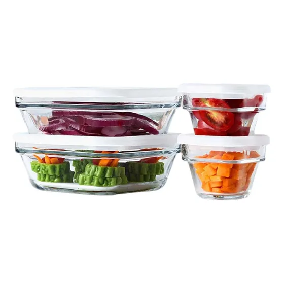 Juego De Refractarios Save N' Store 8 Piezas Libbey B37s