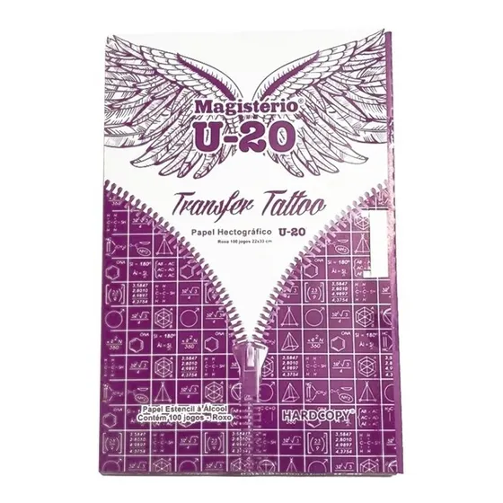 Papel Hectografico U20 Brazil X 10 Hoja Tattoo