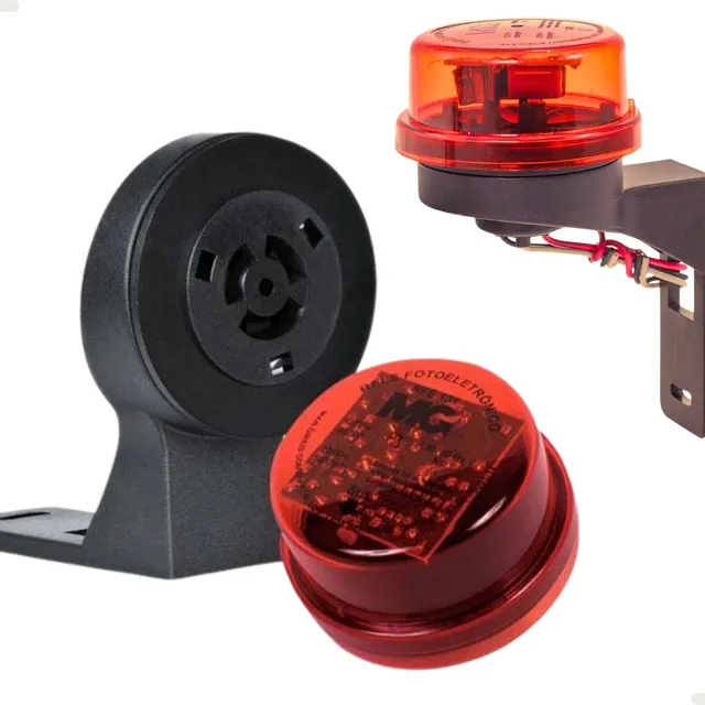 Rele Fotoeletrônico Fotocélula Sensor Margirius C/base 1000w