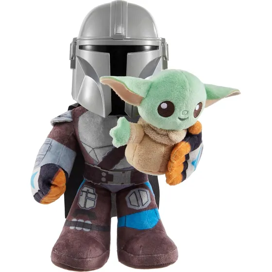Mattel Star Wars Clan Of Two - Peluche Mandalorian Y Grogu