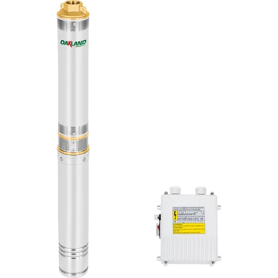 Bomba Sumergible Agua Pozo Prof 1hp Con Control Oak Bs-0170
