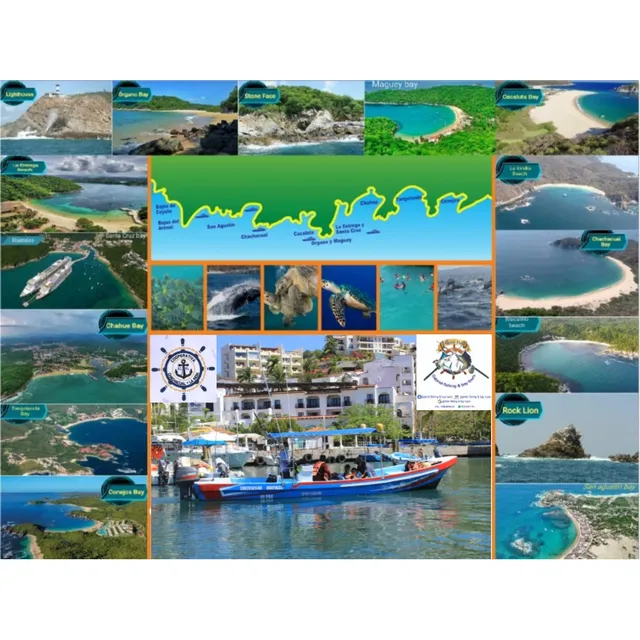 Tour Privado En Lancha Por Las Bahías De Huatulco 
