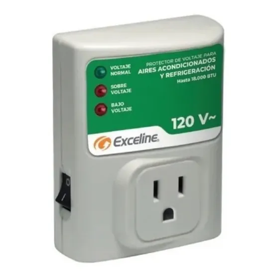 Protector De Voltaje Monofásico 110v Exceline Aires Y Nevera