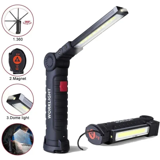 Linterna Lampara Led Electricista Taller Autolavado 
