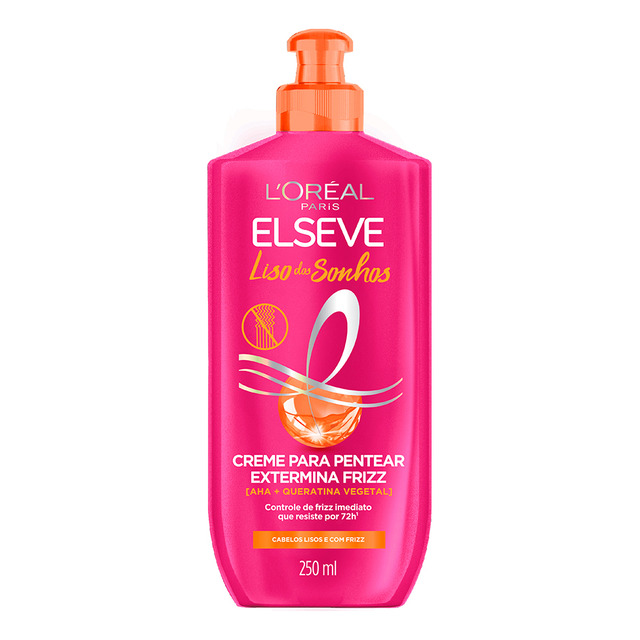 Creme P/ Pentear L'oréal Paris Elseve Liso Dos Sonhos 250ml Creme P/ Pentear L'oréal Paris Elseve Liso Dos Sonhos 250ml