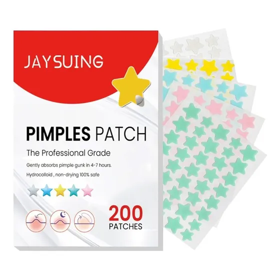 200 Parches Pegatinas Acné Estrellas Colores Pimple Patch