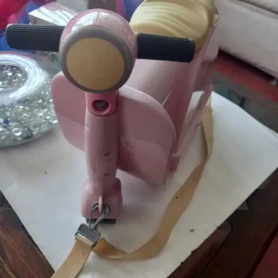 Maleta Moto Juguete Niñas Rosa Barbie