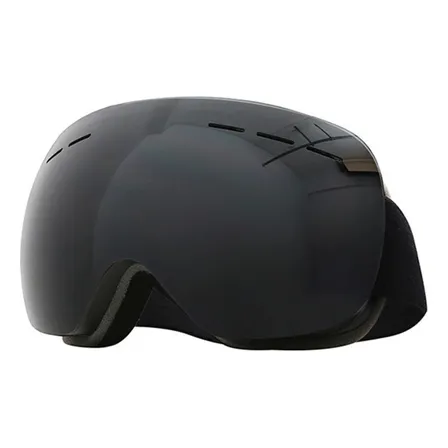 Antiparra Nieve Globo Frc Adulto Moto Snow Ski Uv Lente Negro Armazón Negro