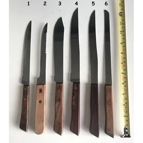 Cuchillos Japoneses Acero Inoxidable Largos (30cm+)