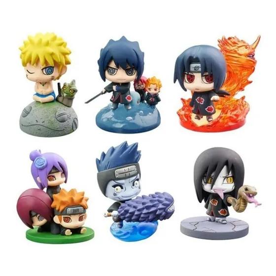 Figura Muñeco Set Naruto Escenas Sasuke Itachi Akatsuki Mas 