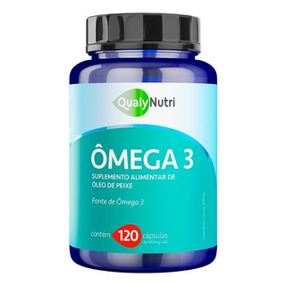 Ômega 3 1000mg Epa 540mg Dha 360mg 120 Cápsulas Qualy Nutri Ômega 3 1000mg Epa 540mg Dha 360mg 120 Cápsulas Qualy Nutri