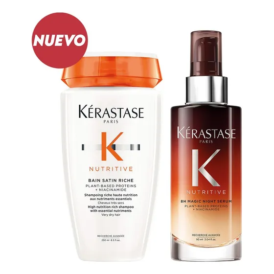 Kérastase Nutritive Bain Satin Riche + Serum Nocturno 8hr