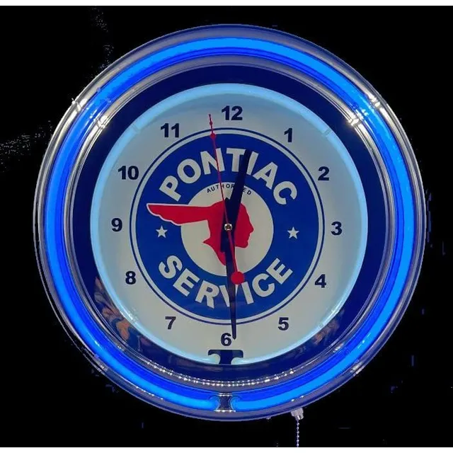 ELG Companie Llc Señal Servicio Pontiac 15  Reloj Neon Doble
