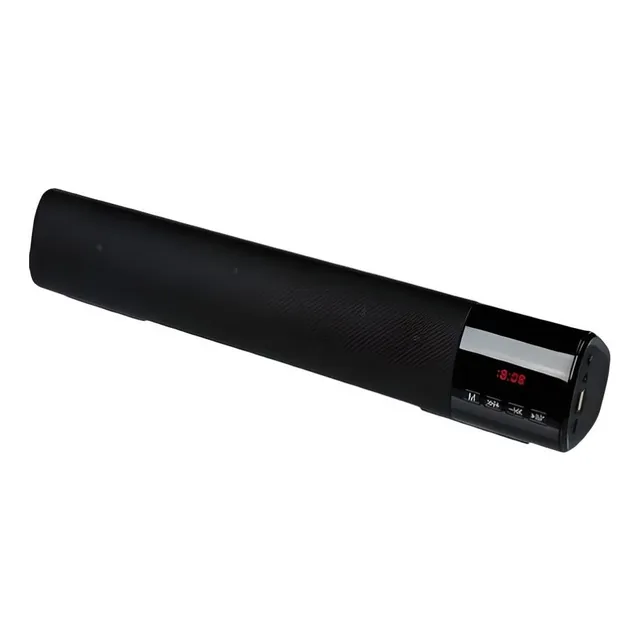 Barra De Sonido Bocina Bluetooth Recargable Portátil 35w 2pz Color Negro