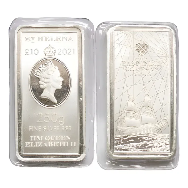 Monedas Mundiales Santa Elena 1/4 Kg. Moneda Lingote 10 L. 
