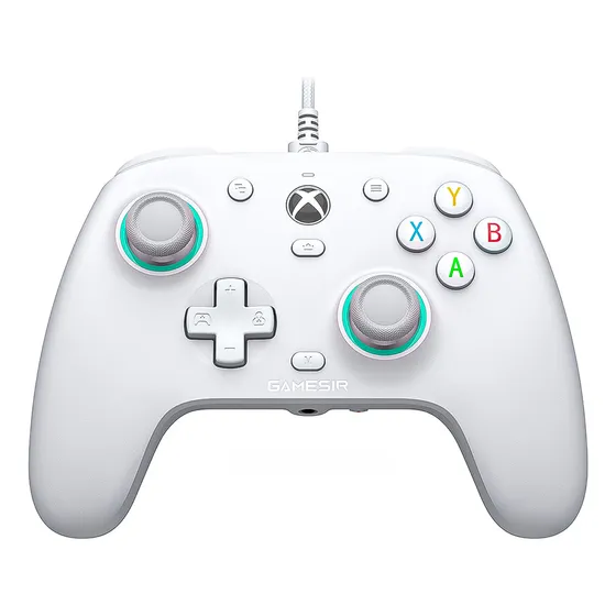 Controle GameSir G7 SE com Fio para Xbox One Series S X PC Hall Effect Botões Mecânicos Cor Branco