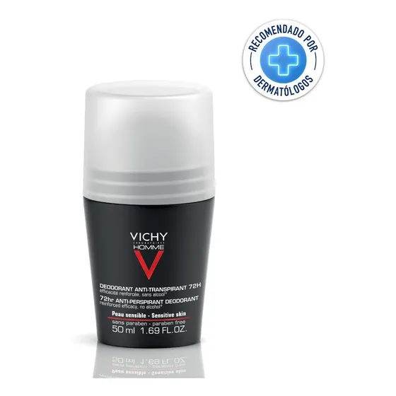 Desodorante Anti-transpirante Vichy Laboratoires Homme 72hs 50 Ml Fragancia Neutro