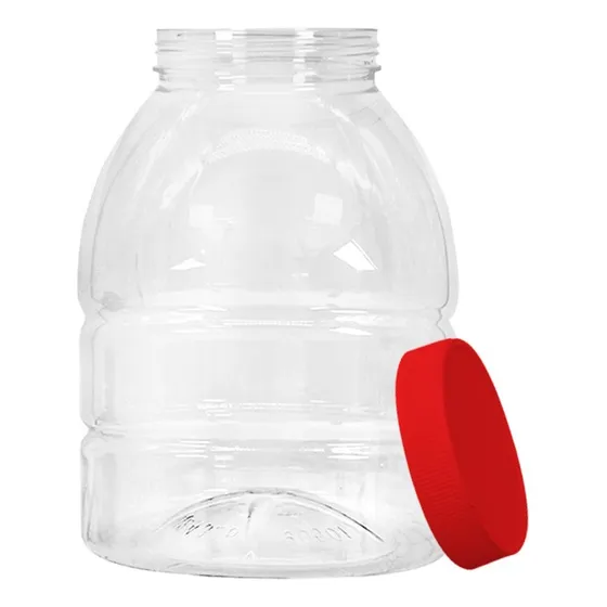 Envase Frasco Pet Bocón 3945cc Con Tapa Plástica