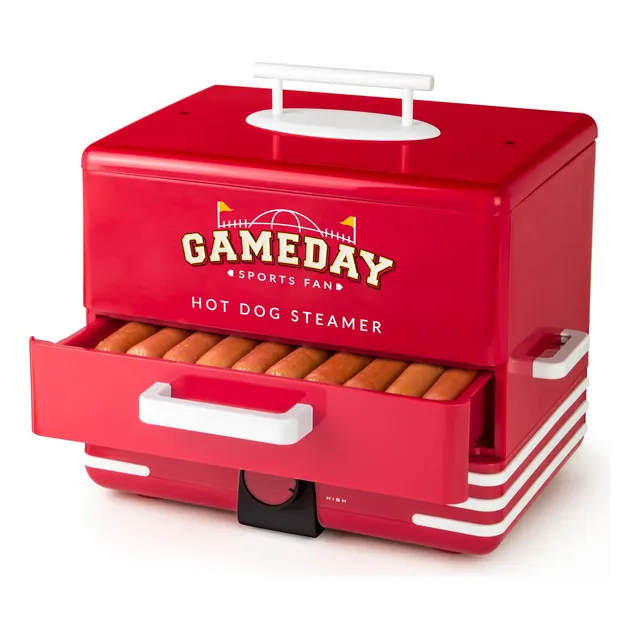 Hot Dog Steamer Nostalgia Game Day Para 20 Perros Y 8 Bollos
