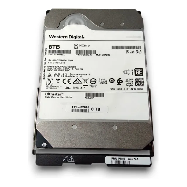 Disco Duro Neta Netapp Sp-4074a  8tb (refurbished) Wester D.