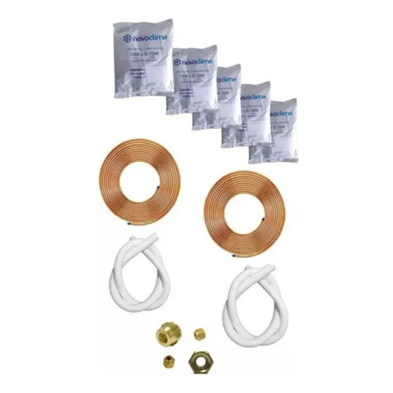 Tubo  Cobre Flexivel  15m 5/8+15m 1/4 +esponjosos + Brides