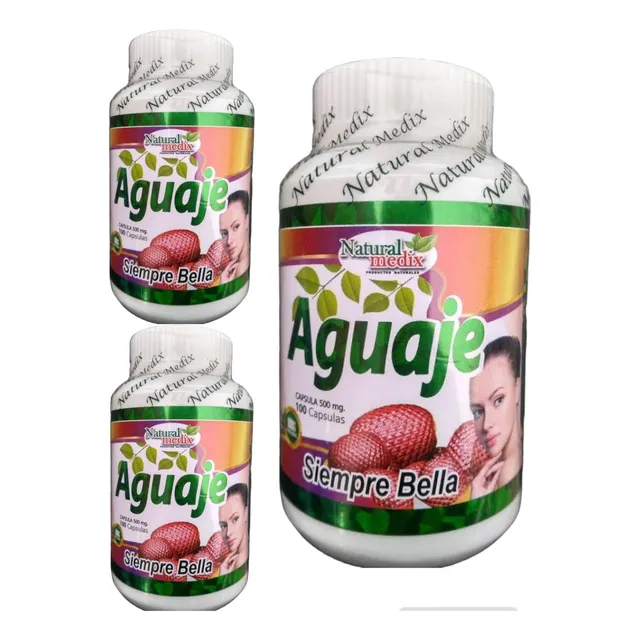 3x58 Aguaje 100capsulas Naturalmedix Caderas Glúteos Bustos