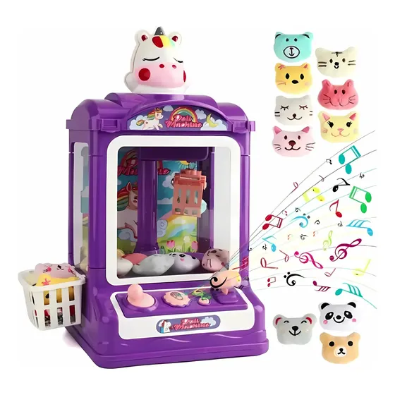 Máquina De Garras Mini Expendedora Juguetes Unicornio 10 Pel