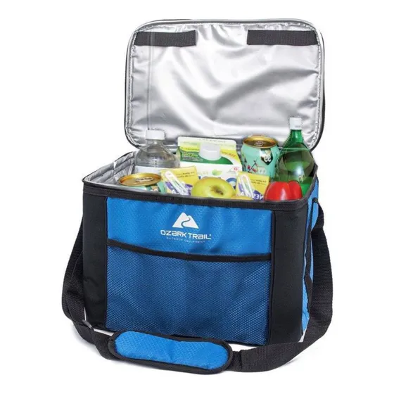 Bolso Soft Cooler Camping Portátil Plegable Termico Picnic Color Azul