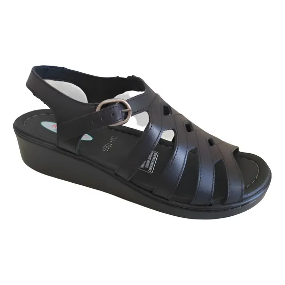 Sandalia Romulo 1060 Para Mujer, Cuero Super Suave, Confort