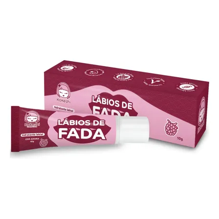 Hidratante Lábios De Fada Amora Manteiga De Karité Kokeshi
