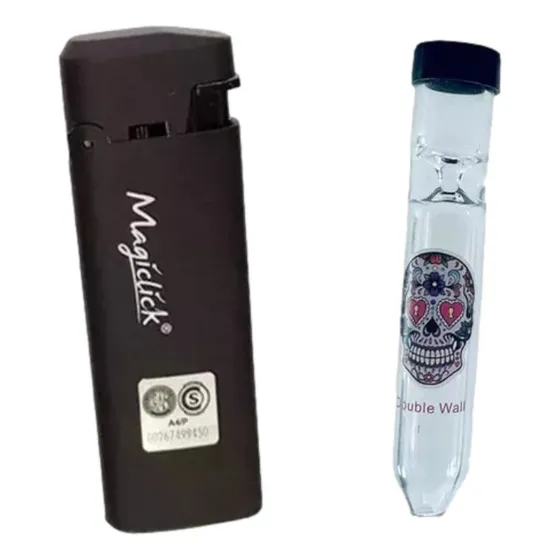 Pipa De Vidrio C/ Tapa De Silicona + Enc. Magiclik Candyclub