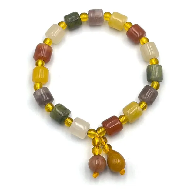 Pulseras De Jade Certificado Color Dorado Y Marron