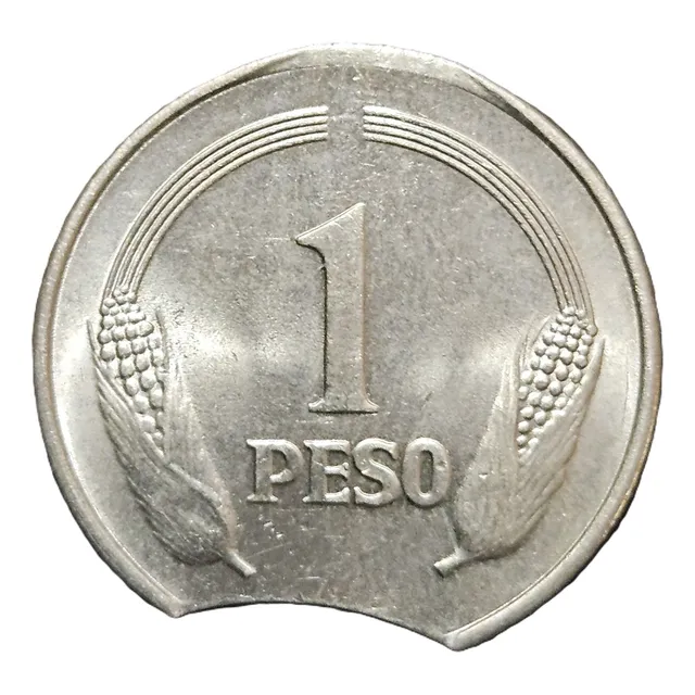 Moneda Error Segmentada 1 Peso 1976 Au