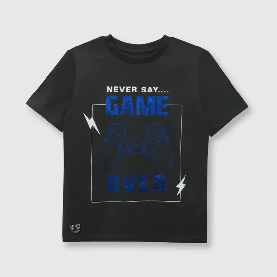 Polo De Niño Game Over Negro Colloky