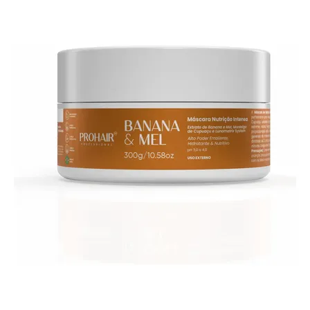 Máscara Banana E Mel Nutrição Intensa Prohair 300g