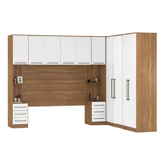 Jogo De Quarto Casal Modulado 10 Portas- Moveis Leartam