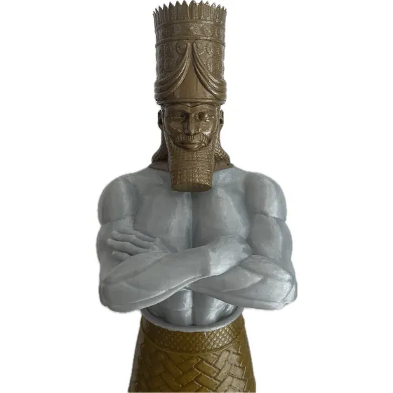 Estátua Nabunocobosor Rei Davi. Estátua Do Rei Davi. Ouro