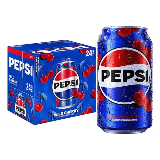 Pepsi Soda Wild Cherry, 12 Fl. Oz., 24 Ct