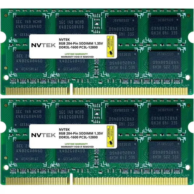Nvtek 16gb (2x8gb) Ddr3l-1600 Pc3-12800 Sodimm Actualizac...