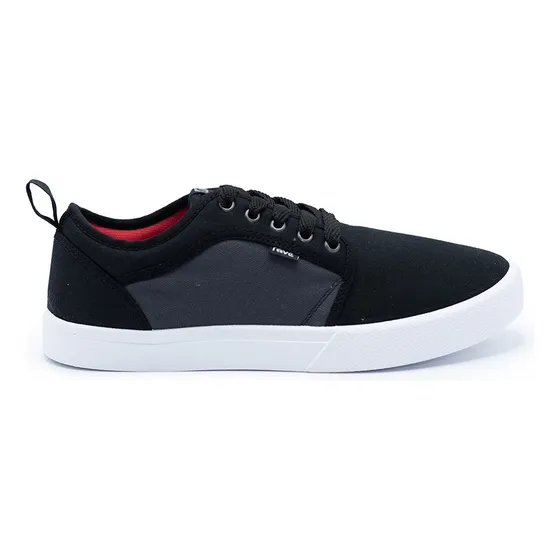 Zapatilla De Lona Negro Y Topo Monterrey Rave